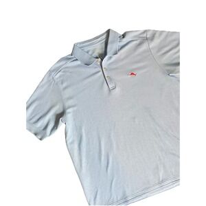 Tommy Bahama 1XLB Baby Blue IslandZone Pima Cotton Blend Short Sleeve Polo Shirt
